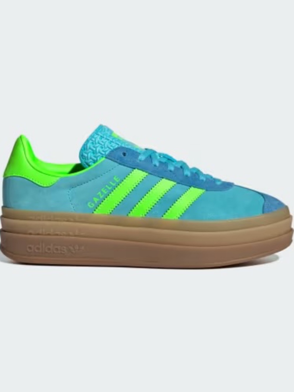 NWT Adidas Gazelle Bold Blue Glow Solar Green Women’s 6.5